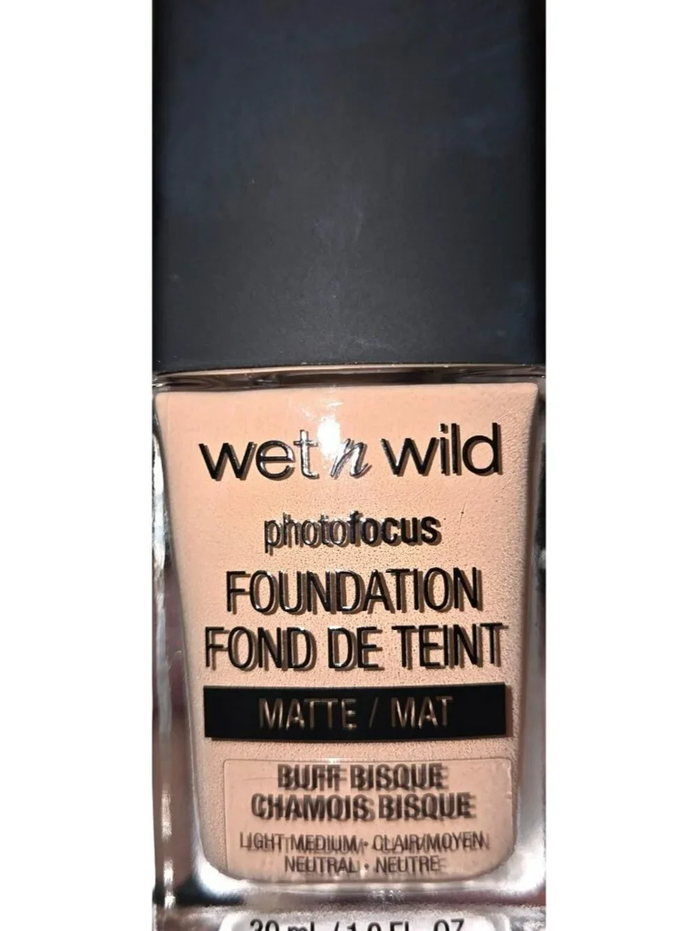 Wet N Wild Photo Focus Matte Liquid Foundation Buff Bisque 366C 1.0 Fl Oz Light